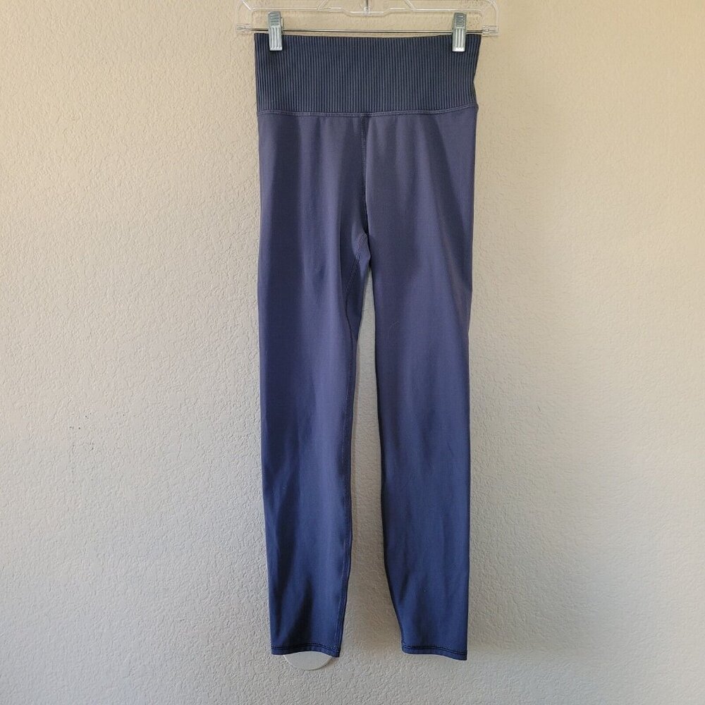 Vuori Womens Rib Studio Performance Legging Size Small Athletic Gray VW428 EUC